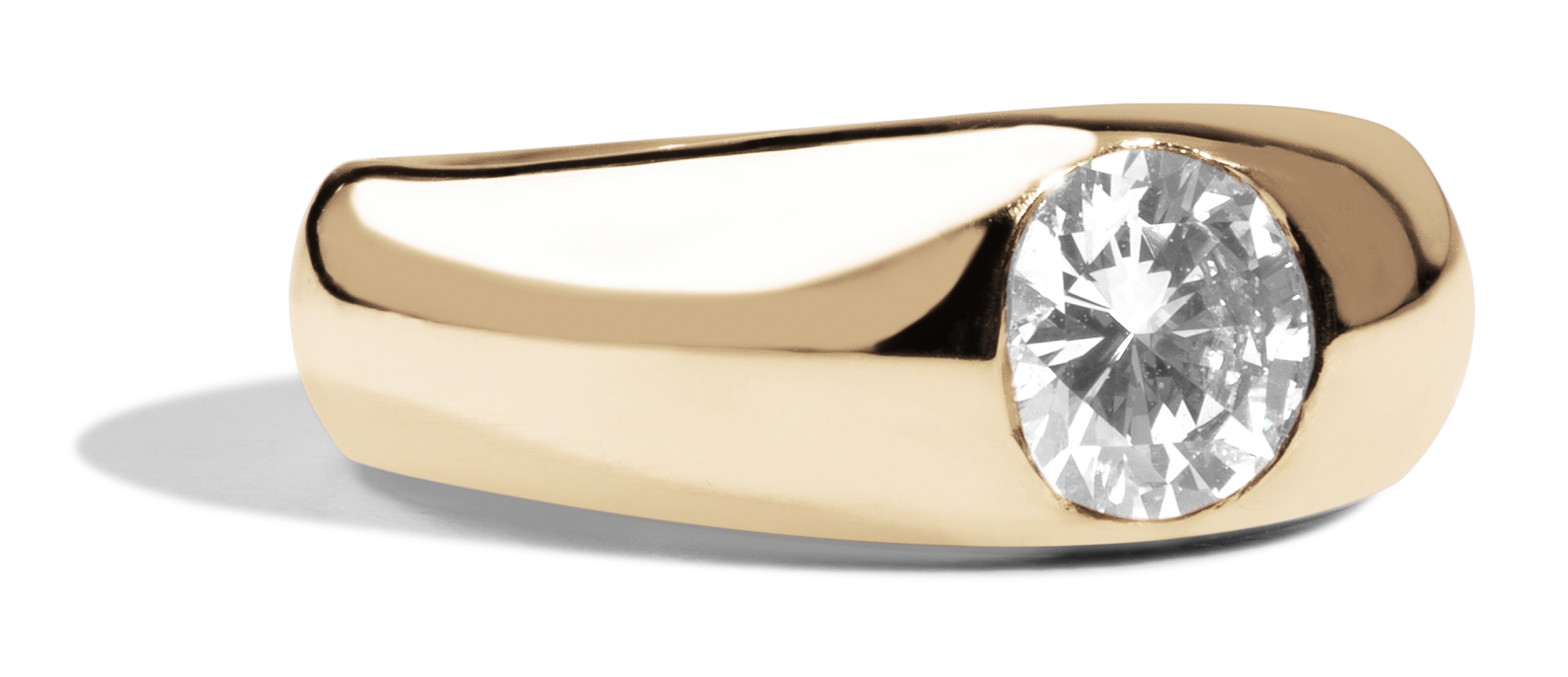 Custom Bezel Set Diamond Solitaire Ring - Bario Neal